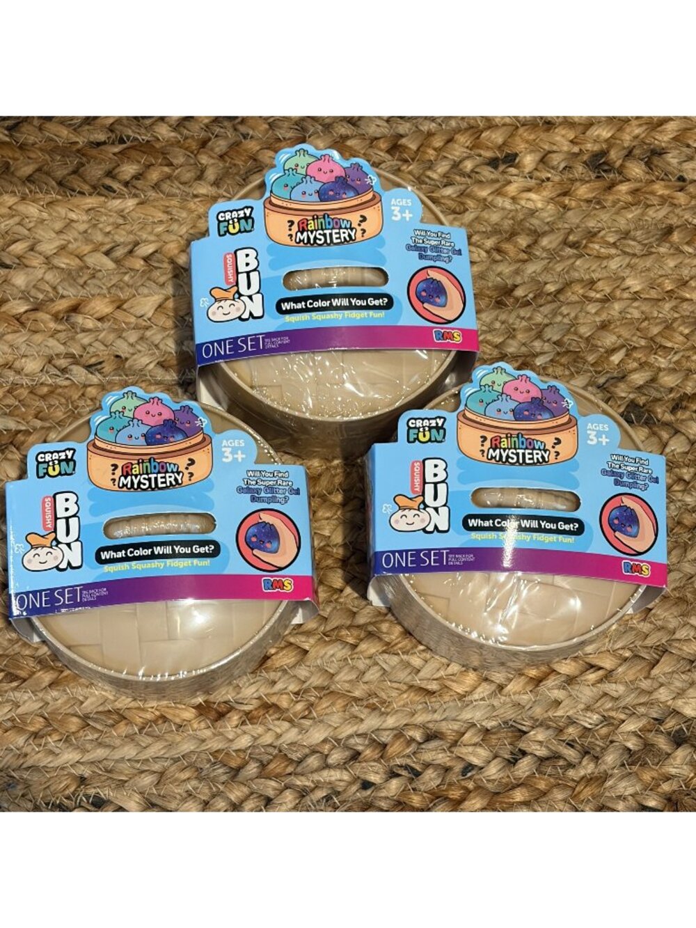 Viral Rainbow Mystery Dumpling RMS Sealed 3 Pack Crazy Fun New Sealed